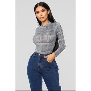 Fashion Nova In Session Bodysuit - Black Combo